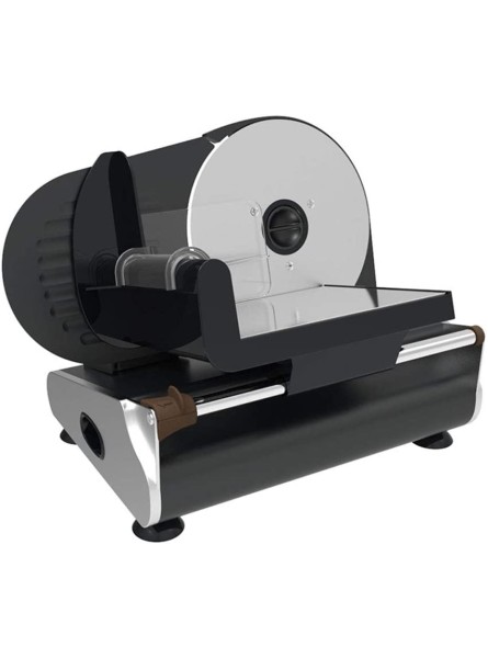 Electric Meat Slicer Adjustable Thickness Food Slicer Machine with Stainless Steel Blade Bacon Bread Fruit Veggies Deli Ham Food Cheese Slicer 150W - REITHNE0