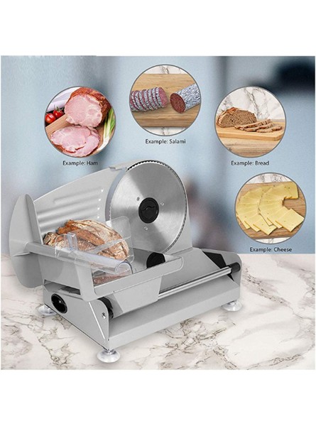 Household Electric Slicer 100W Desktop Meat Cutting Machine Semi Automatic Household Vegetable Frozen Lamb Roll Bread Meat Slicer,220v - GYZQ9DE1