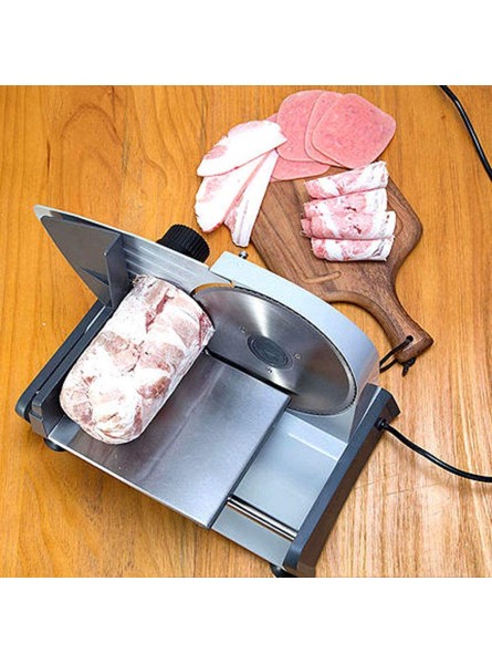 Meat Slicer Machine,Meat Slicer Electric Food Slicer Machine Adjustable Thickness Bacon Bread Fruit Vegetable Veggies Meat Deli Ham Food Cheese Slicer Non-Slip Feet 150W,110V - FGGYY9QB