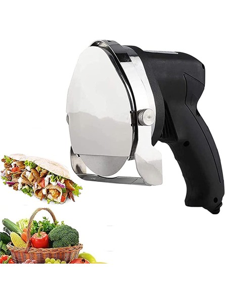 Wireless Shawarma Meat Cutter Electric Barbecue Meat Slicer Adjust Thickness Chargeable with 2 Blades Cutting Doner Kebab Slicer for Restaurant Home Outdoor - VYHV7U53