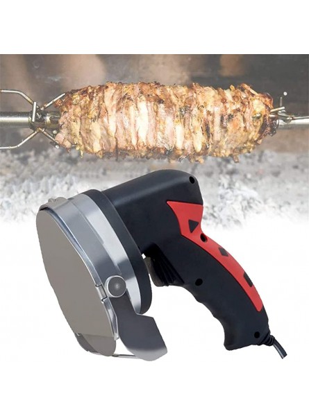 WZFANJIJ Kebab Slicer Cutter Handheld Electric Kebab Meat Slicer Professional Electric Kebab Knife for Lamb Pork and Chicken,Red - JLPK2K5E