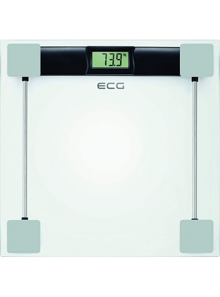 ECG OV 127 Glass Bathroom Scales Glass Transparent - FTKVTDPM