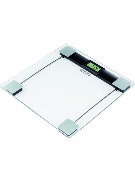 ECG OV 127 Glass Bathroom Scales Glass Transparent - FTKVTDPM