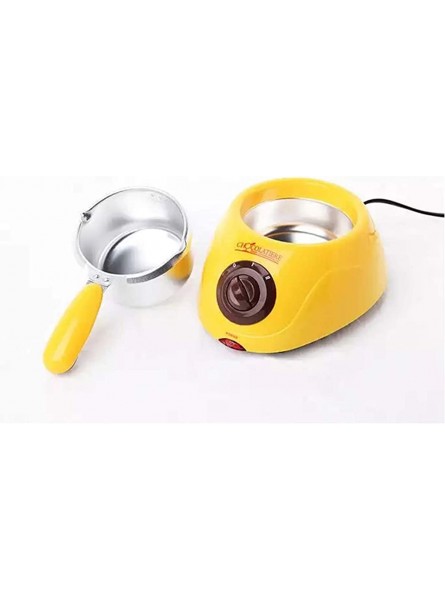 AHRIWINK Electric Chocolate Melting Pot Chocolatiere Mini Fondue Candy Cheese Fondue Fountain Machine for Butter Cafe Candy Home with over Free Accessories,Yellow - GFLT9VDH