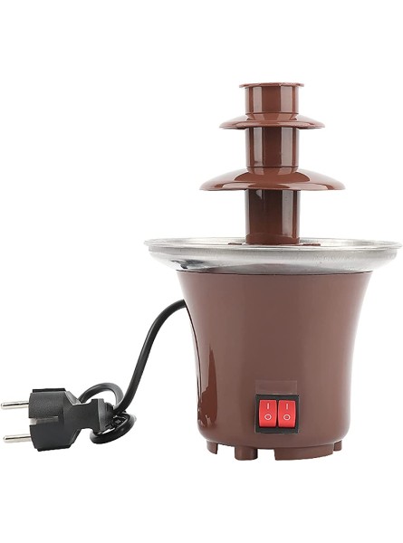 Chocolate Fondue Fountain 3 Tiers Electric Melting Machine Chocolate Fountain Mini Hot Chocolate Fondue Pot 1.5-Pound Capacity Easy to Assemble Perfect for Nacho Cheese BBQ Sauce Ranch Liqueurs - RRVIXGVP
