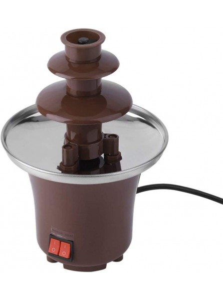 Chocolate Fountain Fondue Large Set | 500Ml Capacity Electric 3-Tier Machine with Hot Melting Pot Base | 2 Adjustable Settings and Keep Warm Function - SUYYH3V5