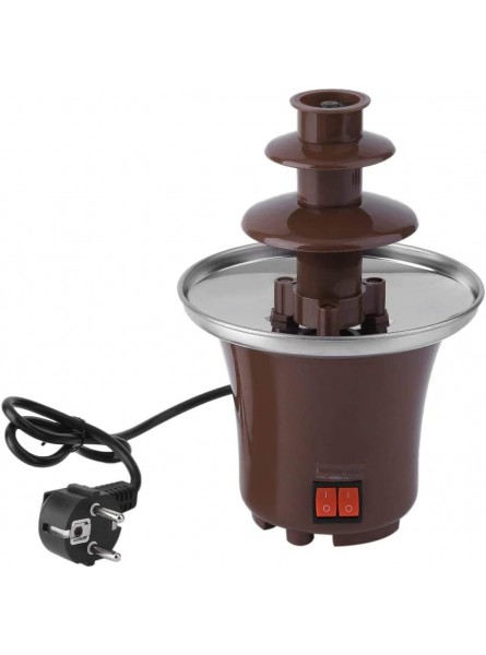 Chocolate Fountain Fondue Large Set | 500Ml Capacity Electric 3-Tier Machine with Hot Melting Pot Base | 2 Adjustable Settings and Keep Warm Function - SUYYH3V5
