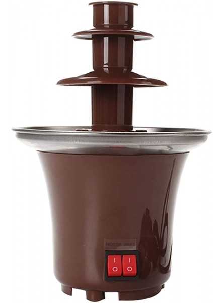 Dingyue Chocolate Fountain | Table Top Machine | Party Food | 3 Tiers Chocolate Fondue Fountain | Easy To Assemble Brown Chocolate Fountain - IMVYEGM3