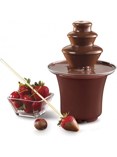fefelike Chocolate Fountain 3 Tier Stainless Steel Electric Chocolate Warmer 300Ml Capacity Dip Hot Chocolate Table Top Machine for Party Banquet - OOGH358S