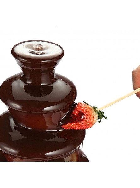KELUNIS 141-Ounce Chocolate Fondue Fountain Stainless Steel Cascading Fountain Easy to Assemble 5 Tiers Perfect for Chocolate Cheese BBQ Sauce Ranch Liqueurs - DNOLX39H