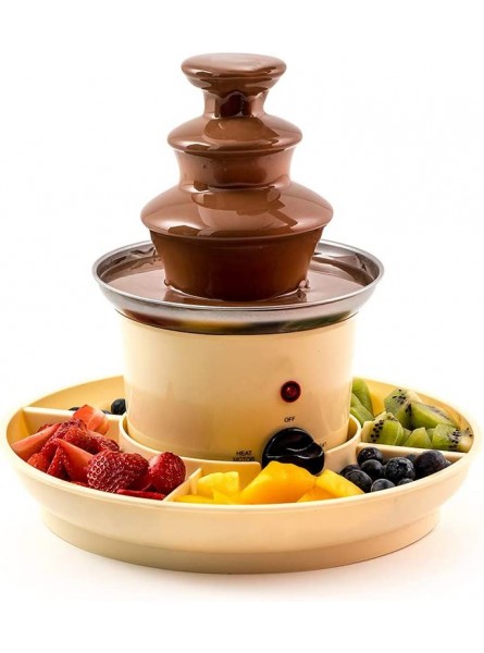 MIAOLEIE Global Gourmet Chocolate Fountain Mini Fondue Set Fondue Chocolate-Fountain Melting-Pot Double-Pot Kitchen-Tool Gift - OGAMD4U6