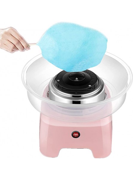 Candy Floss Maker Machine With Sugar Automatic Cotton Candy Machine Sugar Electrical Candy Floss Makers Low Noise Children's Day Home Sweet Gift for Birthday Parties and Christmas Day,pink - JTWNK9I4