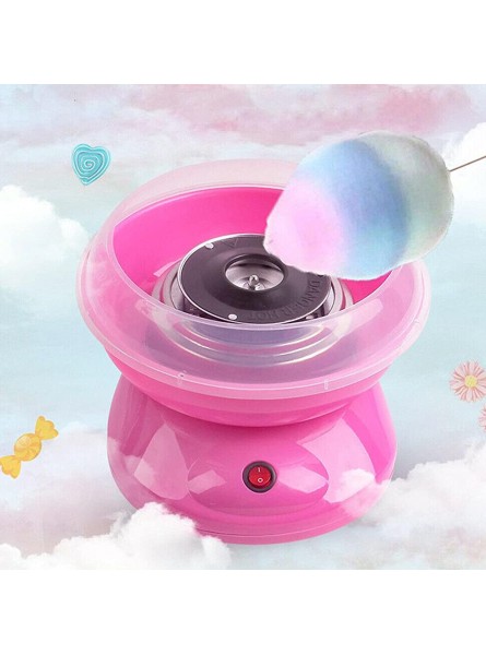 Electric Cotton Candy Maker DIY Machine Portable Cotton Sugar Floss Girl Boy Gift Children's Day Pink - WIYO8X8P