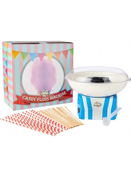 Lickleys Electric Candy Floss and Cotton Candy Machine Blue Edition & extra flavours to choose. Flavours Machine +6 Random Flavours - ADZY2QIM