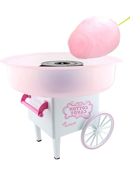 ZCED Candy Floss Machine Cart Electric Candy Floss Maker Sugar Mini Cotton Candy Machine Carnival Candyfloss Machines Kids For Children Family Birthday Party Gift,Pink - TEAFI4OJ