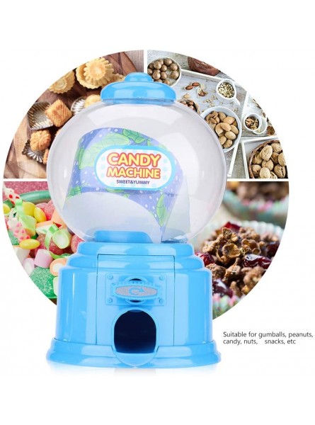 Zerodis Candy Machine Portable Children Candy Machine Plastic Mini Gumballs Bean Dispenser Kids Kindergarten GiftBlue - HVKCJHA5