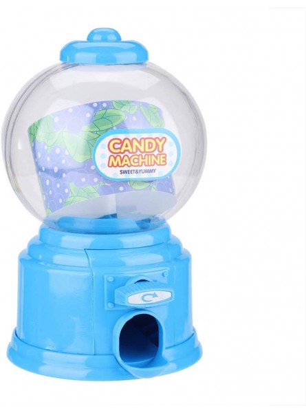 Zerodis Candy Machine Portable Children Candy Machine Plastic Mini Gumballs Bean Dispenser Kids Kindergarten GiftBlue - HVKCJHA5