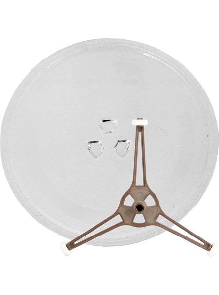 SPARES2GO Universal Glass Turntable Plate Dish + Support Stand for All Makes of Microwave Oven 245mm - BNNQ5YJJ