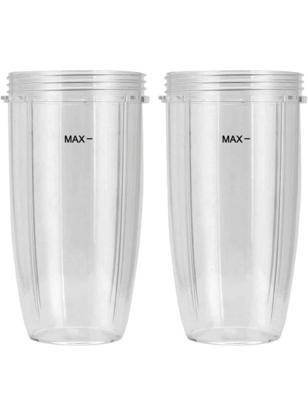 32oz Cup Compatible with NutriBullet Blender 600w and 900w 2 Pack Tall Cups Replacement Part - QMQEM60H