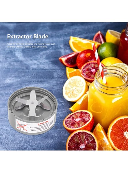 Atyhao Blender Blade Blender Blade Stainless Steel 6‑Fins Extractor Blade Replacement Juicer Replacement Accessories Parts for 600W 900W Juicer - LTFFUD73