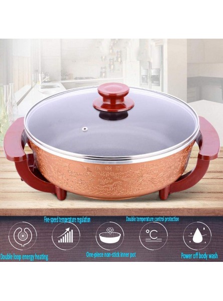 Electric Hot Pot Thick Multi-Function Electric Cooker Electric Frying Pan Electric Steamer Electric Wok Can Be Used In Kitchen Restaurants Gourmet Cooking - TZPSTPTV