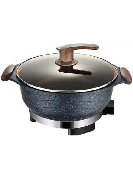 Electricityheat Pot Multi Function Household Electric Hot Pot Maifan Stone Electric Wok Cooking Rice Integrated Non Stick Cooking Pot Can Be Used in Kitchen Restaurant Etc. Kitchen Cookware Black 32 - JIHCKO12