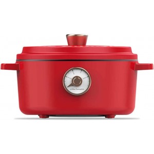 Hbao Small Pumpkin Electric Wok Home Multi-function Dormitory Small Electric Cooker Cooking Rice Cooking One Pot Electric Cooker Color : Red - UJTX3RSY