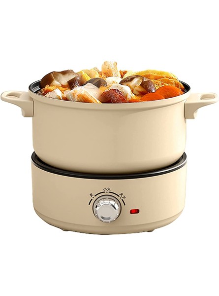 WECDS Electric Boiling Pot， 2.5L Mini Electric Skillet with Lid， Electric Saucepan， Rapid Noodles Cooker， Multifunctional Electric Cooker Hot Pot - AUMFM44V