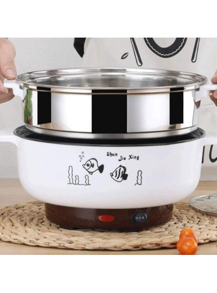 ZHGYD Electric Cooker-Multifunction Electric Cooker Skillet Wok Electric Hot Pot for Cook Rice Fried Noodles Stew Soup Steamed Fish Boiled Small Non-Stick Size : L - QJFT0EOM