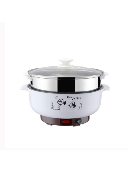 ZHGYD Electric Cooker-Multifunction Electric Cooker Skillet Wok Electric Hot Pot for Cook Rice Fried Noodles Stew Soup Steamed Fish Boiled Small Non-Stick Size : L - QJFT0EOM