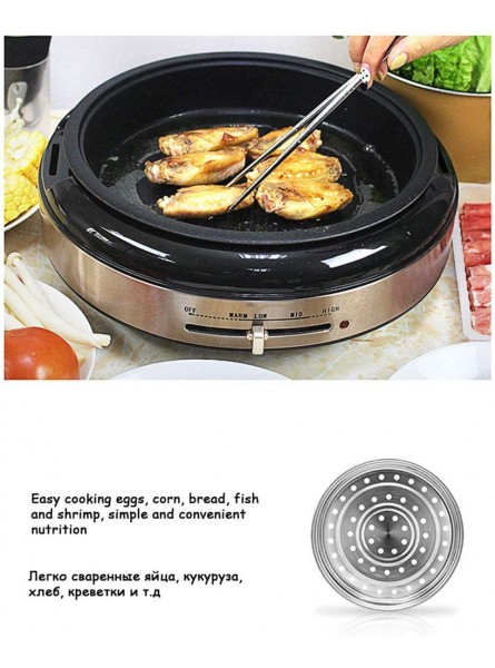 JTJxop Electric Skillet Pan with Lid 1300W Electric Hot Pot 4L Multi-Function Electric Cooker Electric Baking Pan Non-Stick Coating Adjustable Temperature Control,Red - GHUT8YMG