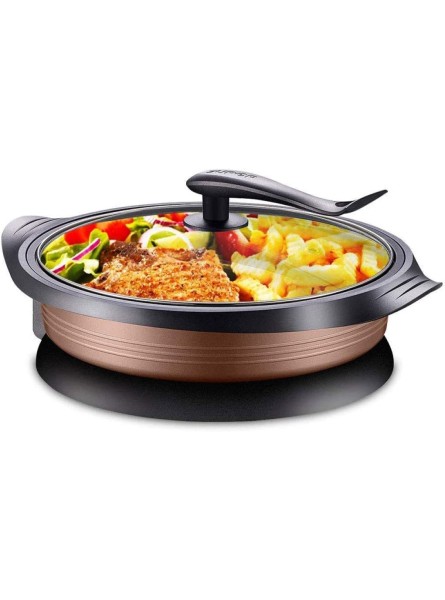 SHAAO Non-Stick Electric Skillet with Glass Lid - MAAJIRY7