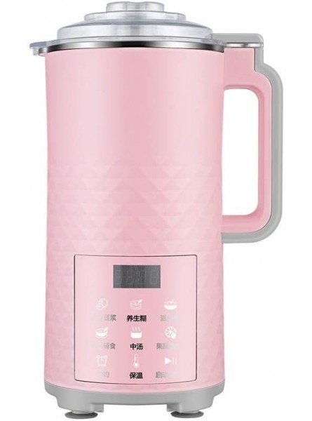 Automatic Electric Soymilk Machine Household Multifunction Mini Juicer SOYA-Bean Milk Stir Rice Paste Filter-Free Maker Color : Pink - CXYD03RX