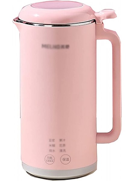 yaunli Soy Milk Maker Mini Soymilk Machine Household Automatic Broken Wall Rice Cereal Machine Portable Portable Soup Maker Color : Pink Size : 10.5x10.5x23cm - UWTBVS6Y