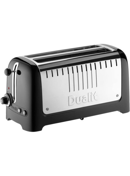 Dualit 46025 2 Slot Long Lite Toaster Black - TSAU4YEM