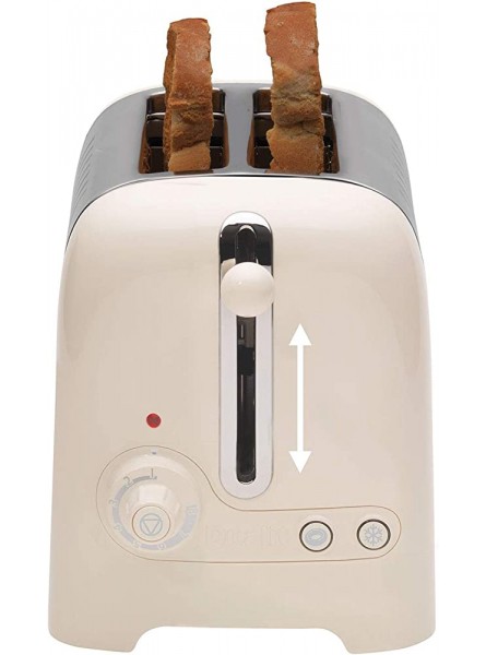 Dualit DLT2Pa 26202 2-Slot Lite Toaster 1.1 kW-Cream Stainless Steel 1100 W - DVXUI4BU