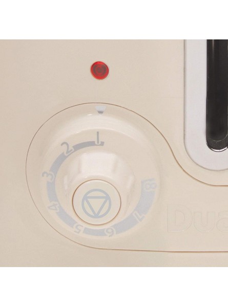 Dualit DLT2Pa 26202 2-Slot Lite Toaster 1.1 kW-Cream Stainless Steel 1100 W - DVXUI4BU