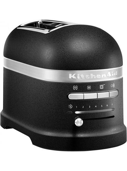 KitchenAid Artisan 2 Slot Electric Toaster 5KMT2204 Iron Black for All sort of breads Innovative 2-Slice Toaster - CKIQDJ8V