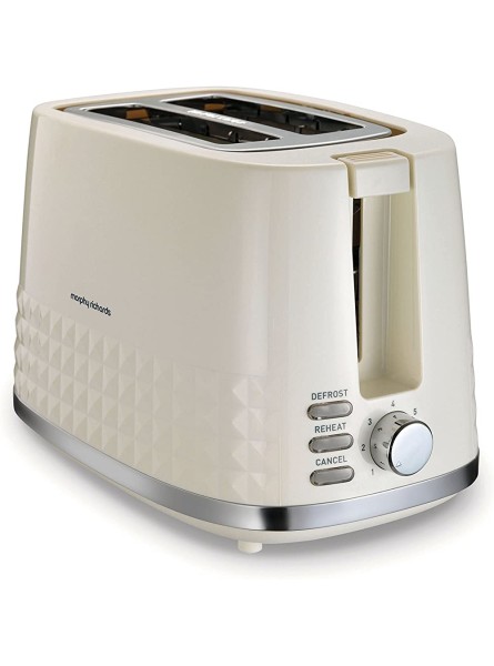 Morphy Richards Dimensions 2 Slice Toaster 220022 Two Slice Toaster Cream toaster - GYGVU50Q