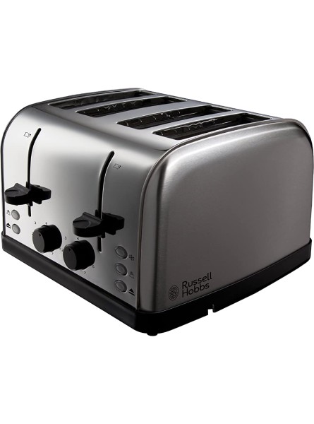 Russell Hobbs 18790 Futura 4-Slice Toaster 1500 W Stainless Steel Silver Four Slice - THKH9892