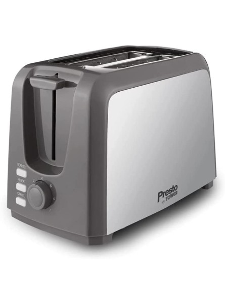 Tower PT20058 Presto 2 Slice Toaster Polished Stainless Steel - ICFT7S5B