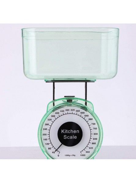 SUPERTOOL Kitchen Scale Compact Mini Mechanical Food Weighing Baking Scale 1Kg Capacity for Home Use Random Color - NYYEIRQ9