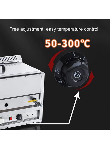 Large Capacity Temperature Controlled Gas Fryer Stainless Deep Fryer with Lid and Baskets Upgrading Stereo Heating 15L 25L Large Capacity Easy to Clean for Restaurant and Home Use Size : 25L - FUZJ68EV